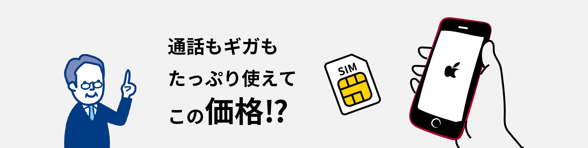 通話もギガもたっぷり使えてこの価格⁉